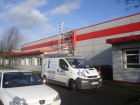 window cleaning at work cleaning the guttering out in walsall